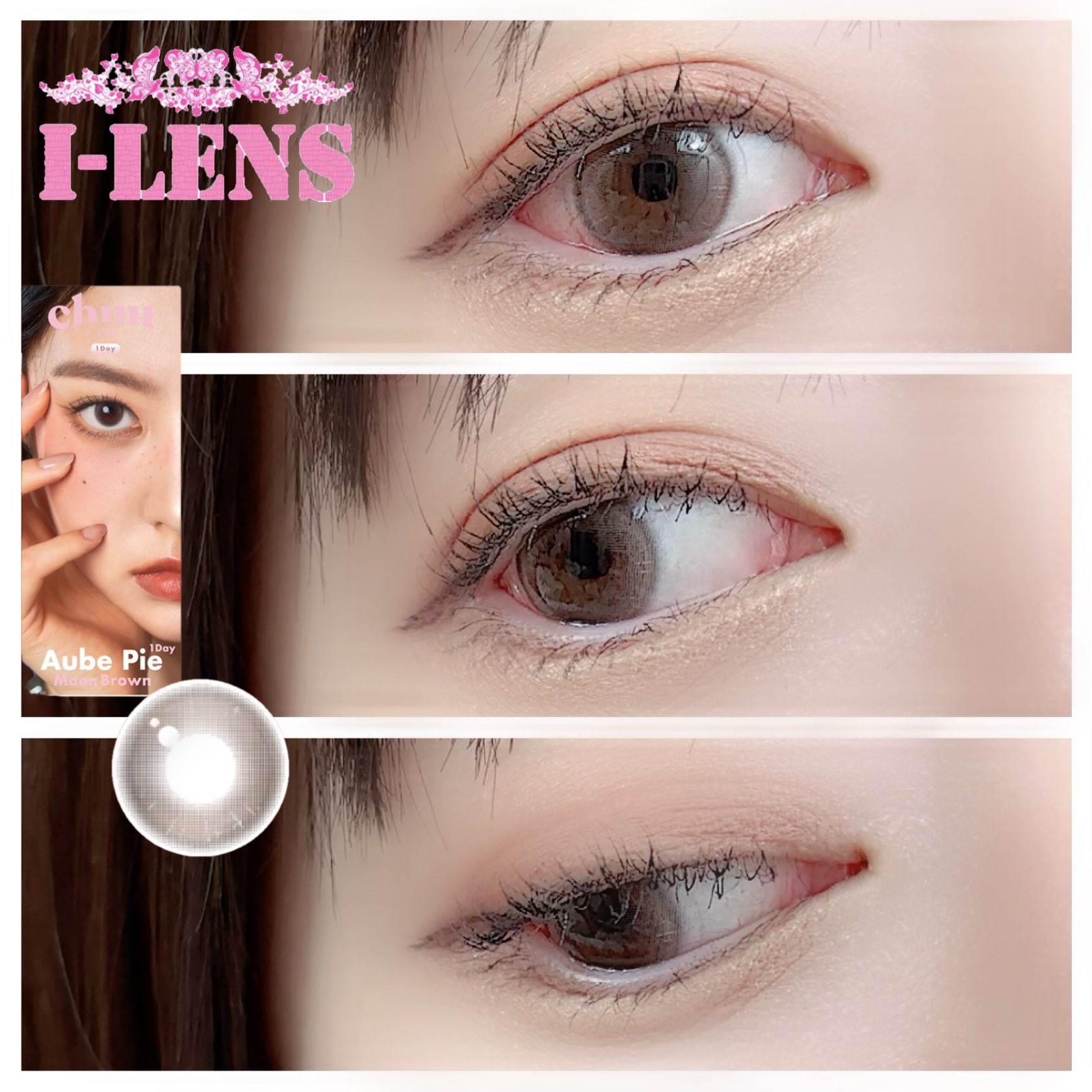Aube Pie Moon Brown 1day