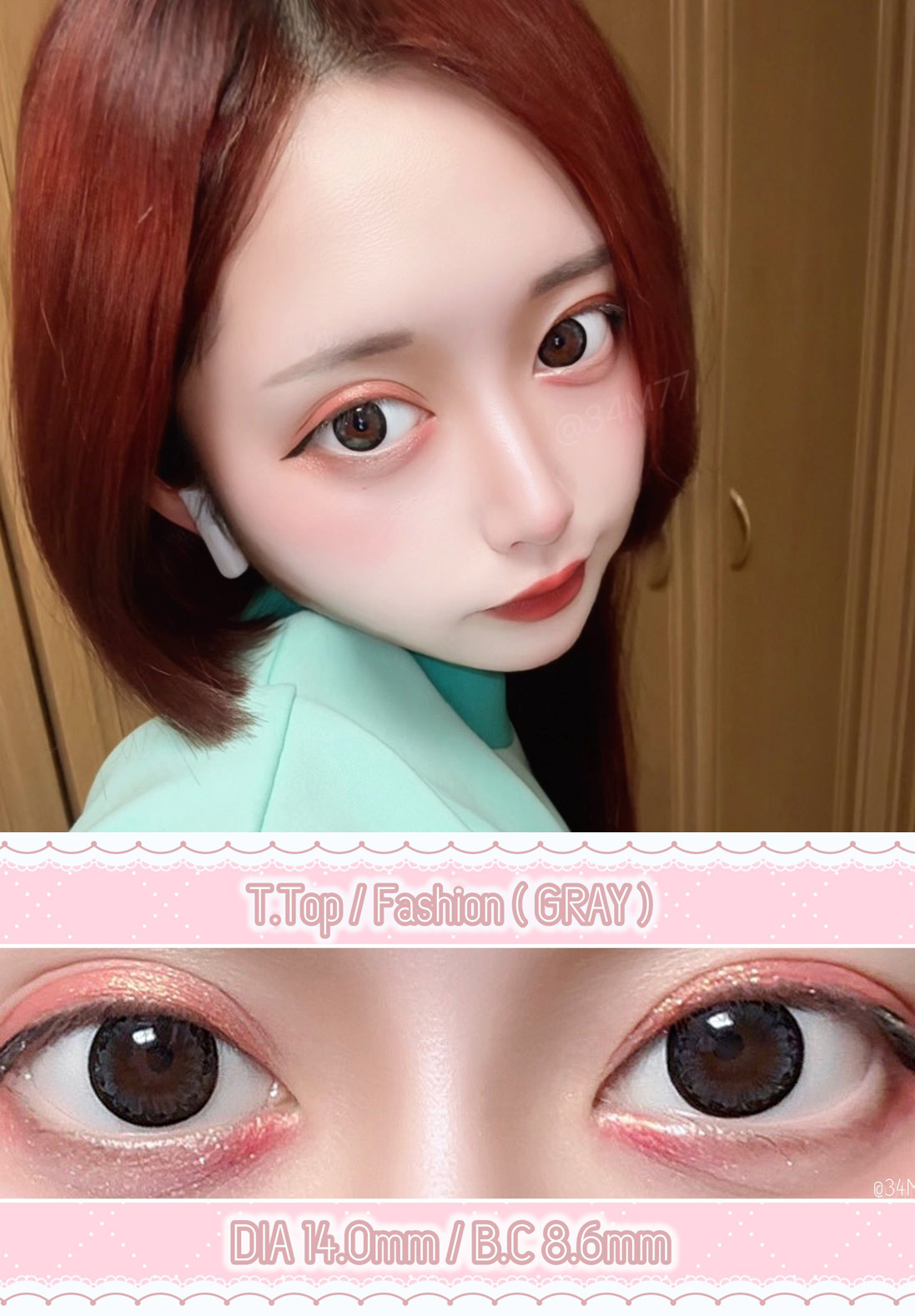 T.Top // Fashion GRAY / B.C 8.6 / DIA 14.0mm -